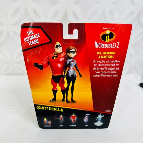 Disney Incredibles 2 Elastigirl & Mr. Incredible 4 Scale Action Figure 2pk - Picture 6 of 8